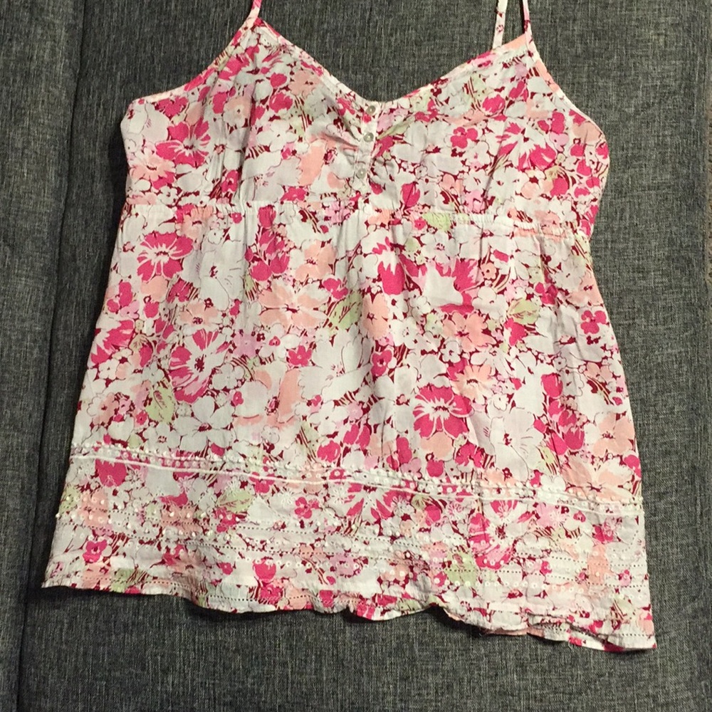 Pink/ white, multi color cami